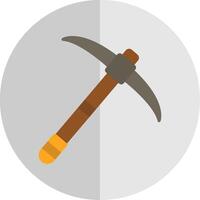 Pickaxe Flat Scale Icon Design vector