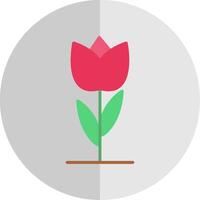 Tulip Flat Scale Icon Design vector