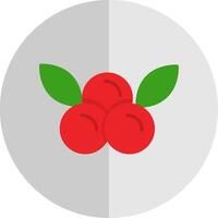 Cranberries Flat Scale Icon Design vector