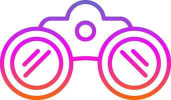 Binoculars Line Gradient Icon Design vector