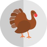 Turkey Flat Scale Icon Design vector