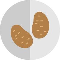 Potato's Flat Scale Icon Design vector
