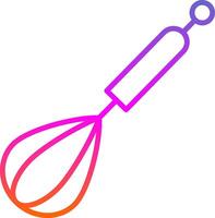 Whisk Line Gradient Icon Design vector