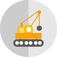 Wrecking Ball Flat Scale Icon Design vector