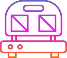 Sandwich Press Line Gradient Icon Design vector