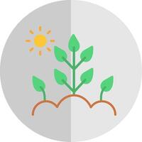 Farming Flat Scale Icon Design vector