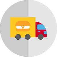 Food Truck Flat Scale Icon Design vector