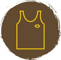 Tank Top Line Gradient Icon Design vector