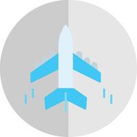 Plane Flat Scale Icon Design vector