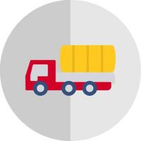 Lorry Flat Scale Icon Design vector