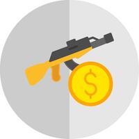 Weapon Flat Scale Icon Design vector