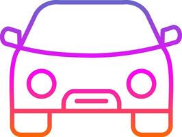 Car Line Gradient Icon Design vector