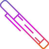 Pen Line Gradient Icon Design vector