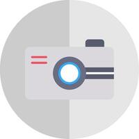 Digital Camera Flat Scale Icon Design vector