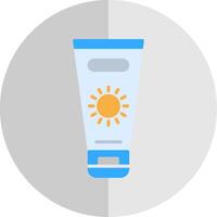 Sun Cream Flat Scale Icon Design vector