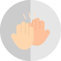 High Five Flat Scale Icon Design vector