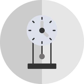 Clock Flat Scale Icon Design vector