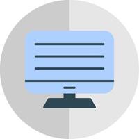 Computer Flat Scale Icon Design vector