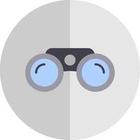 Binoculars Flat Scale Icon Design vector