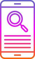Smartphone Line Gradient Icon Design vector