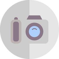 Camera Flat Scale Icon Design vector