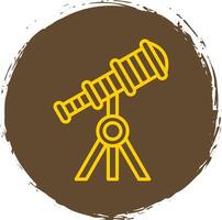 Telescope Line Gradient Icon Design vector