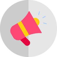 Megaphone Flat Scale Icon Design vector