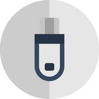 Flash Drive Flat Scale Icon Design vector