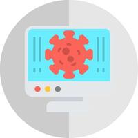 Virus Flat Scale Icon Design vector