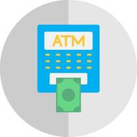 ATM Flat Scale Icon Design vector