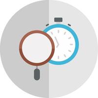 Time Tracking Flat Scale Icon Design vector