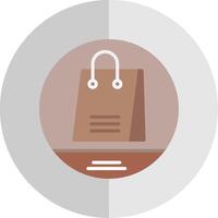 Shopping Bag Flat Scale Icon Design vector