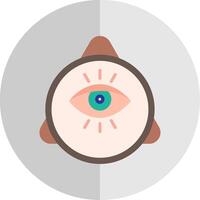 Eye Of Providence Flat Scale Icon Design vector