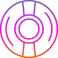 Cd Line Gradient Icon Design vector