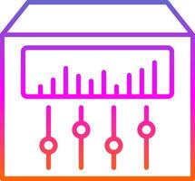 Sound Mixer Line Gradient Icon Design vector