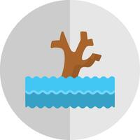 Flood Flat Scale Icon Design vector