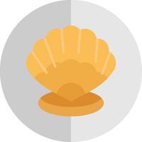 Shell Flat Scale Icon Design vector