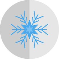 copo de nieve plano escala icono diseño vector