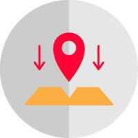 Locations Flat Scale Icon Design vector