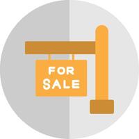 For Sale Flat Scale Icon Design vector