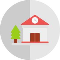 Cottage Flat Scale Icon Design vector