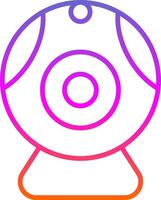 Web camera Line Gradient Icon Design vector
