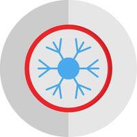 Snowflake Flat Scale Icon Design vector