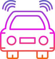 Car Line Gradient Icon Design vector