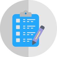 Writing Flat Scale Icon Design vector