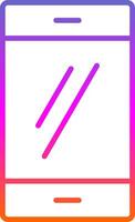 Smartphone Line Gradient Icon Design vector