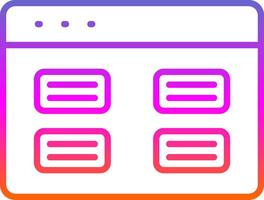 Tasks Line Gradient Icon Design vector