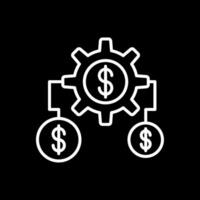 Money Expert Line Inverted Icon Design vector