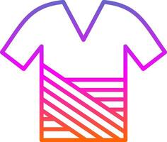 camisa línea degradado icono diseño vector