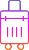 Bag Line Gradient Icon Design vector